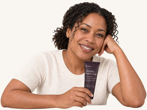 Imani Reed with Meravae cream
