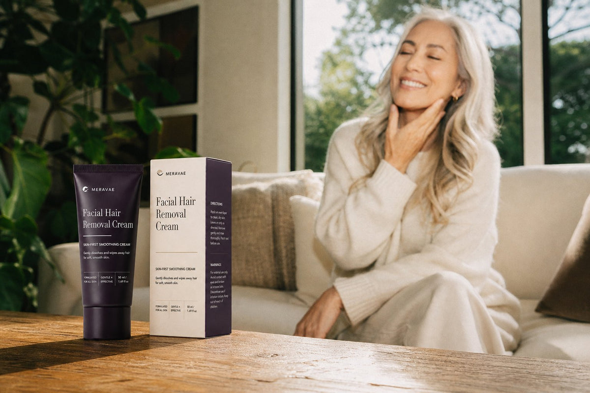 Meravae at home, smooth, calm skin