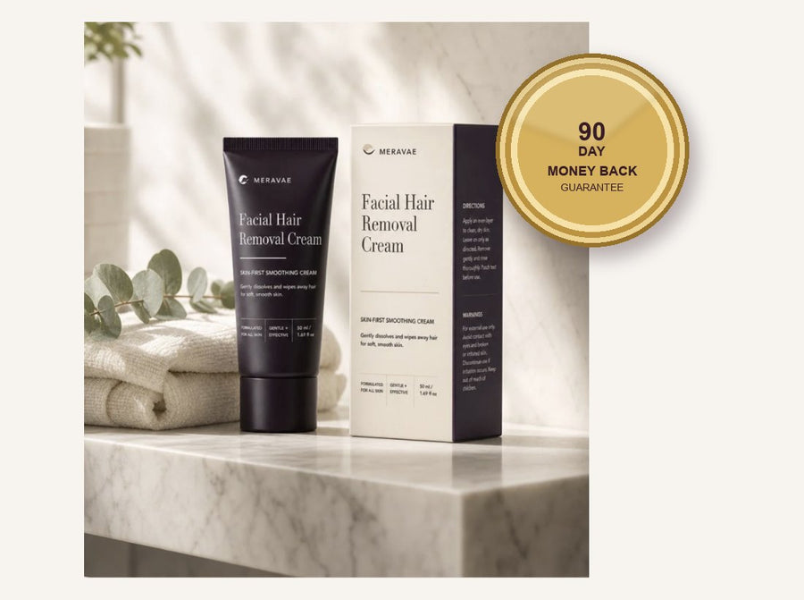 Meravae 90-day money-back guarantee badge