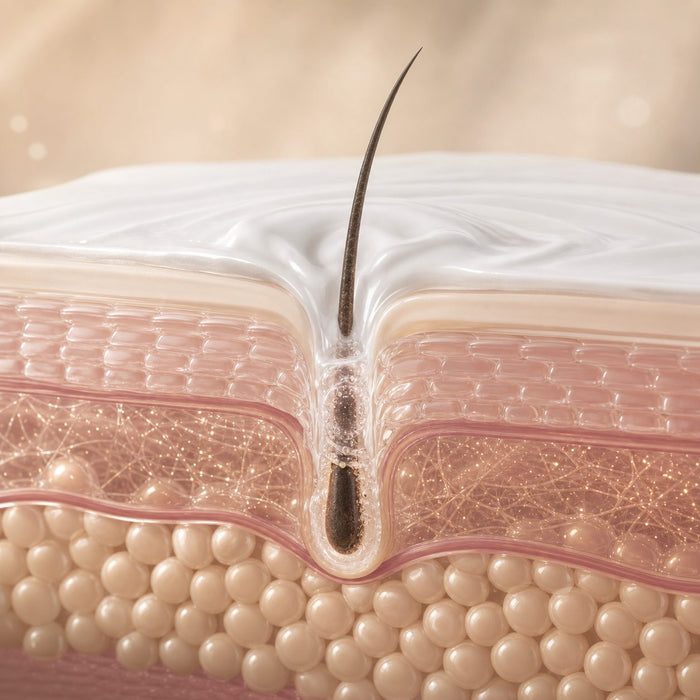 Meravae softening mechanism for facial hair