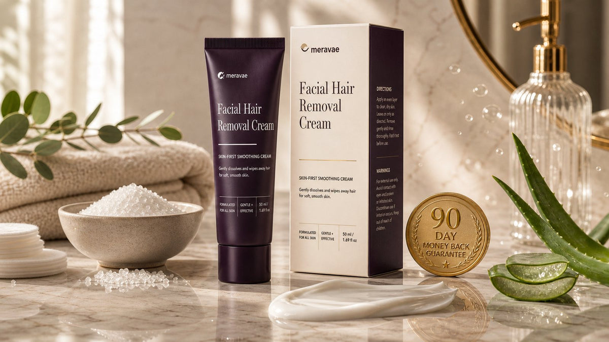 Meravae facial hair removal cream with guarantee